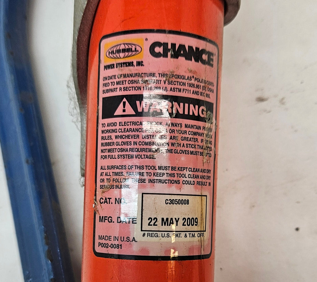HUBBELL - C3050008 - 1-PIECE HIGH CARBON STEEL CANT HOOK WITH ORANGE EPOXIGLAS HANDLE