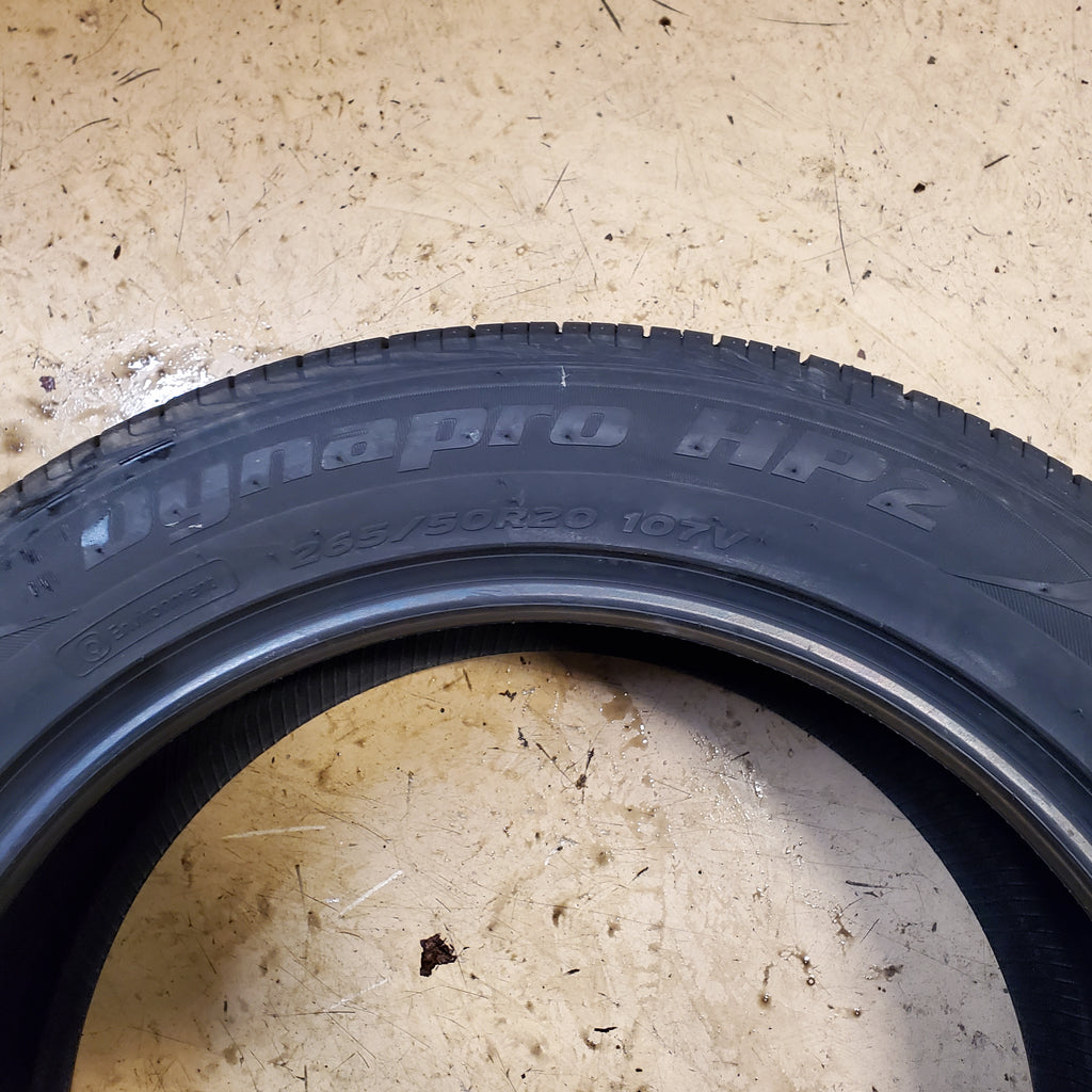 4 HANKOOK DYNAPRO HP2 BSW P 265 50 20 107V ALL SEASON TIRE 1015277