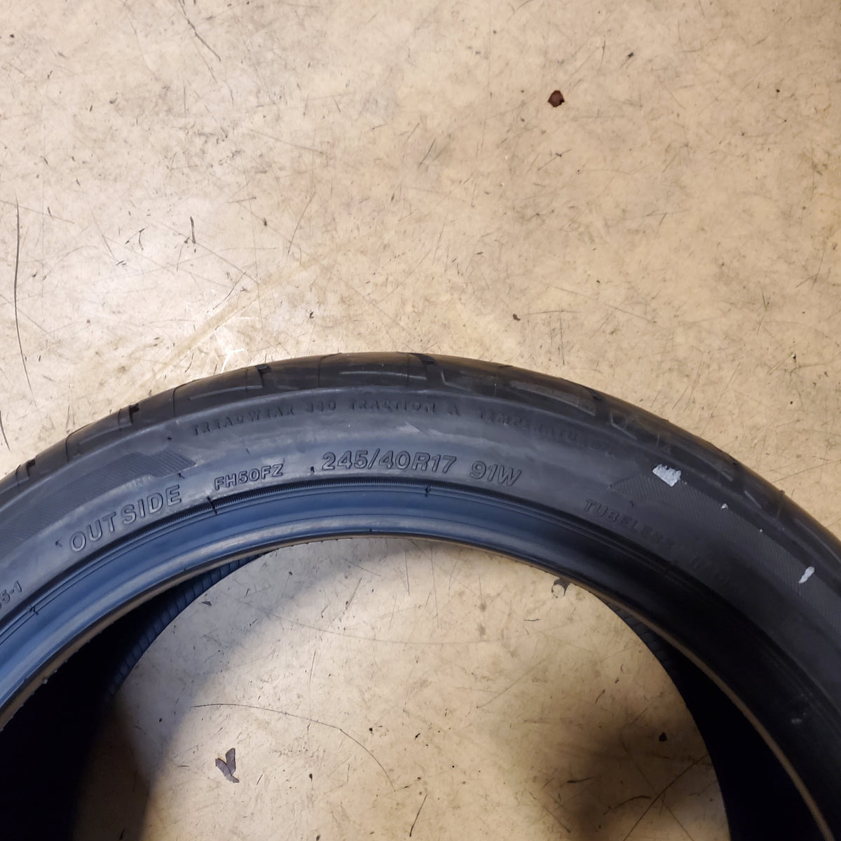 4 FIRESTONE FIREHAWK INDY 500 BSW P 245 40 17 91W UHP TIRE 012207