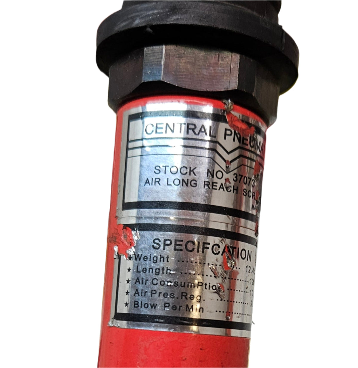 CENTRAL PNEUMATIC AIR LONG REACH SCRAPER 37073 (MISSING SCRAPER)