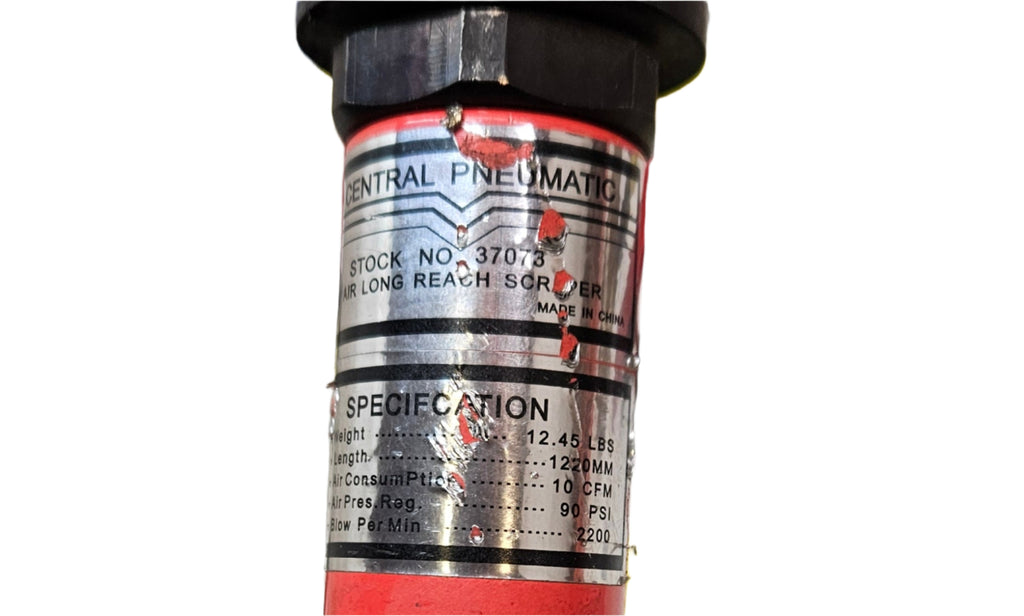CENTRAL PNEUMATIC AIR LONG REACH SCRAPER 37073 (MISSING SCRAPER)