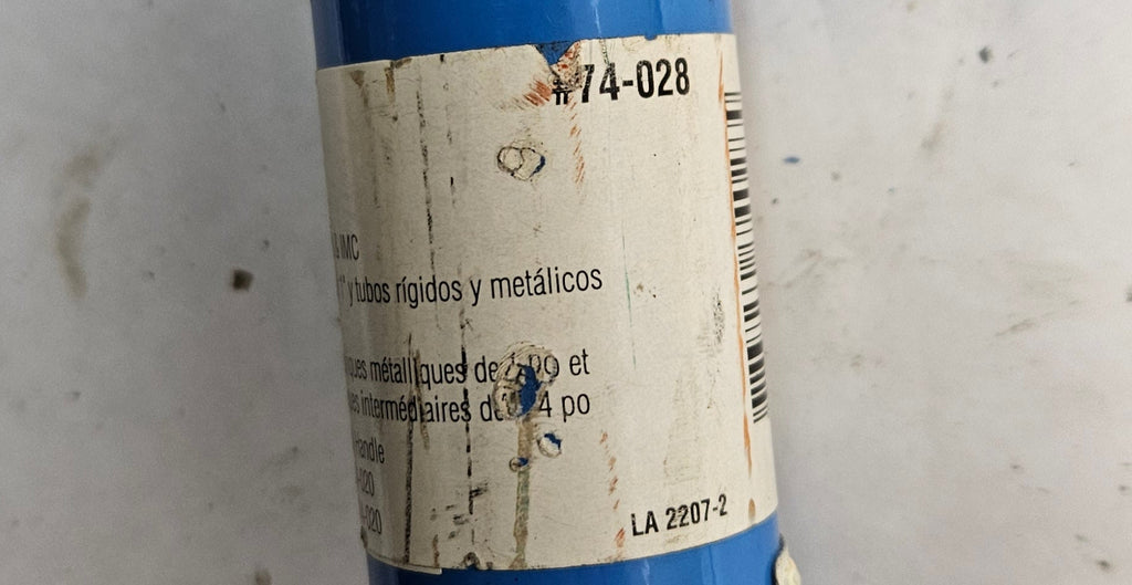 IDEAL CONDUIT BENDER, 1 IN" EMT, 3/4 RIGID 74-028