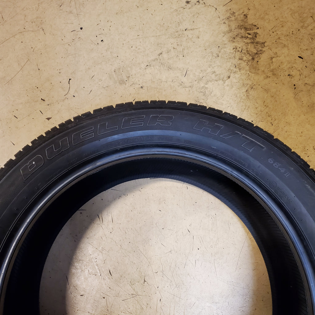 2 BRIDGESTONE DUELER H/T 684 II BSW P 275 50 22 111H TIRE 149796