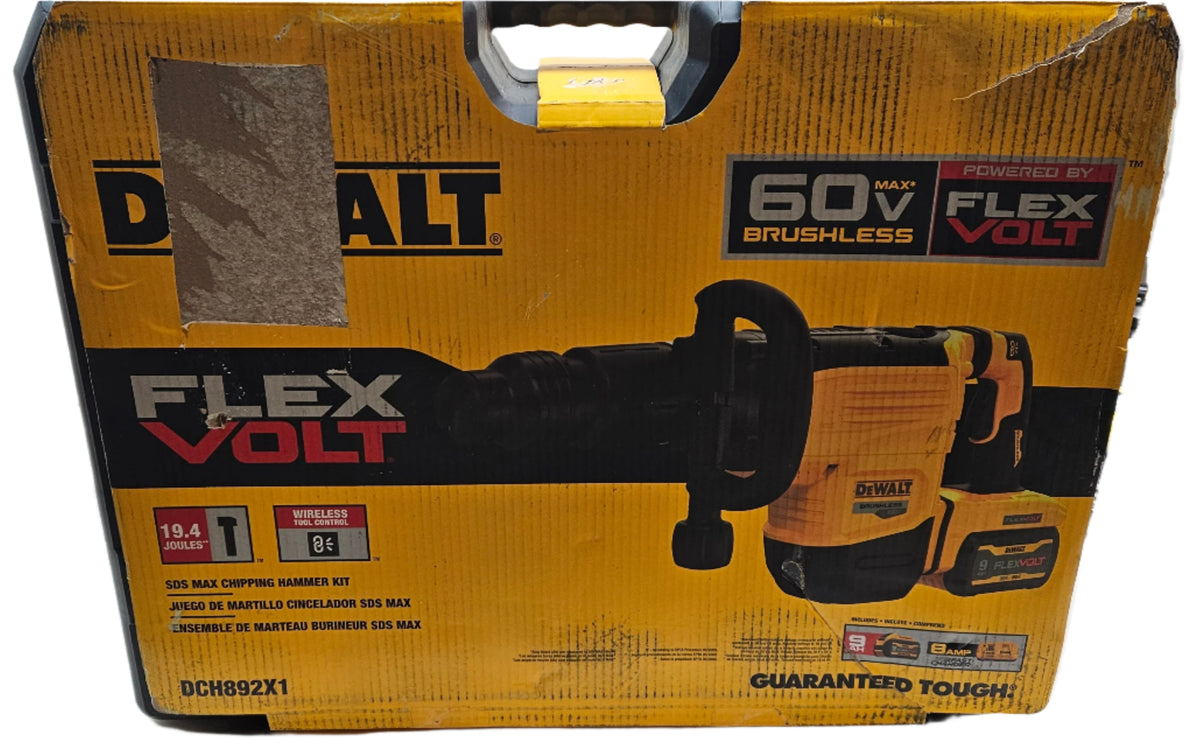 DEWALT 60V MAX CHIPPING HAMMER KIT 22 LB. CORDLESS SDS MAX DCH892X1