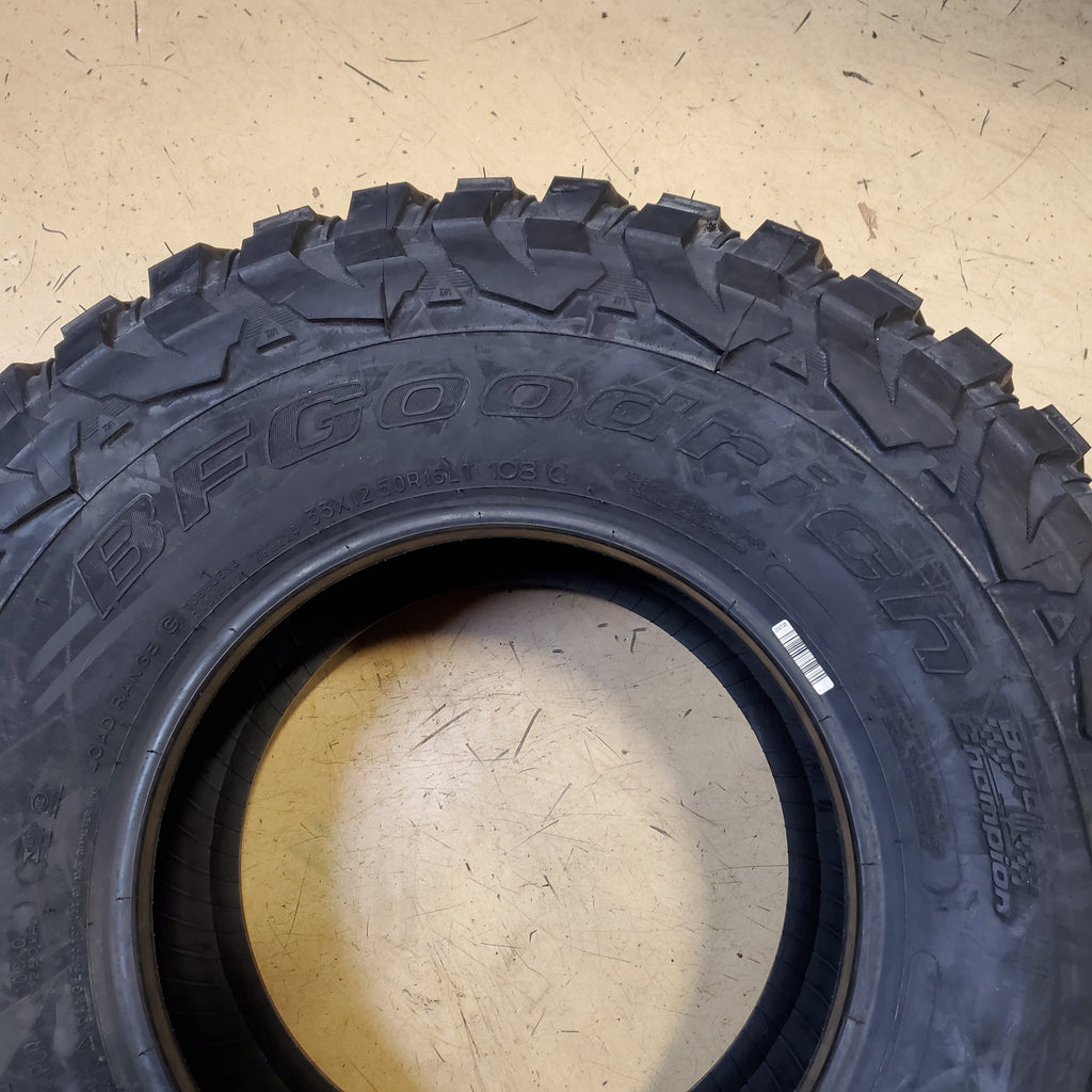 BFGOODRICH MUD TERRAIN T/A KM3 BSW LT 33 12.50 15 108Q 6PLY MUD TIRE 28830