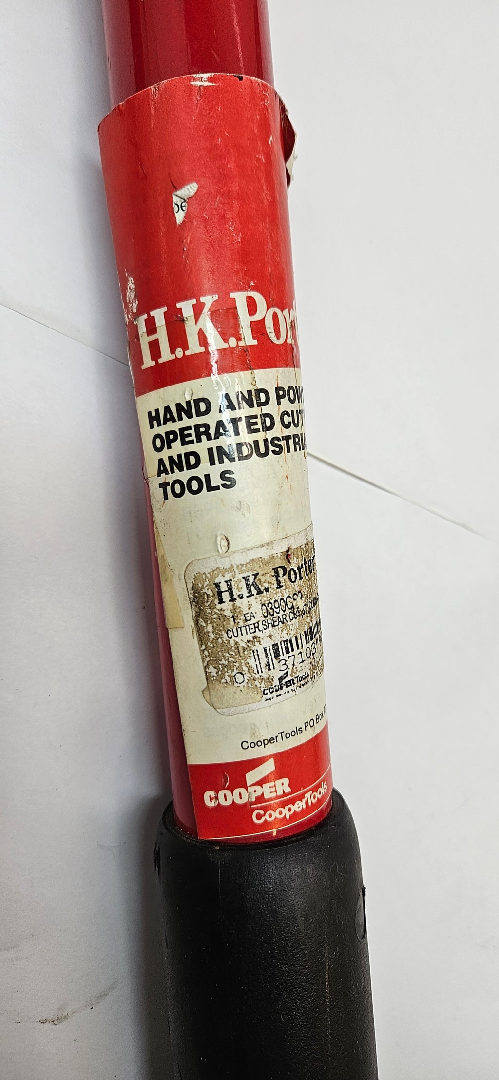 CRESCENT HK PORTER 0390CSP COMMUNICATIONS CABLE CUTTER, SHEAR-CUT, STEEL HANDLE, RUBBER GRIP, 37" (ITEM A)