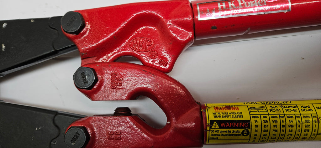 HK PORTER 42" INDUSTRIAL GRADE CENTER CUT BOLT CUTTERS 11/16IN, 0590MC