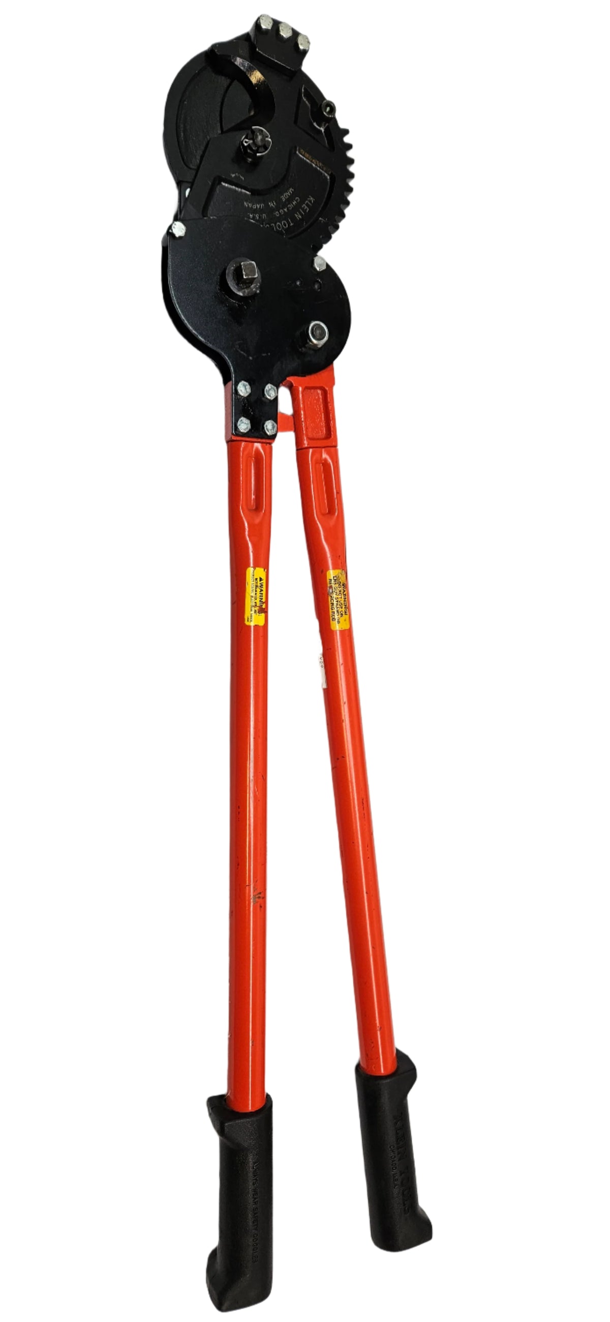KLEIN TOOLS 63700 HEAVY DUTY RATCHETING CABLE CUTTER, CUTS STEEL AND ACSR, 36" LONG (ITEM B)