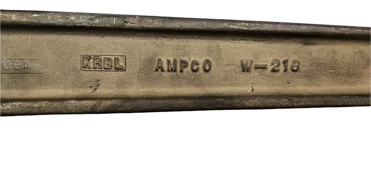 AMPCO W-216 NON-SPARKING NON-MAGNETIC PIPE WRENCH ALUMINUM BRONZE 48" OAL