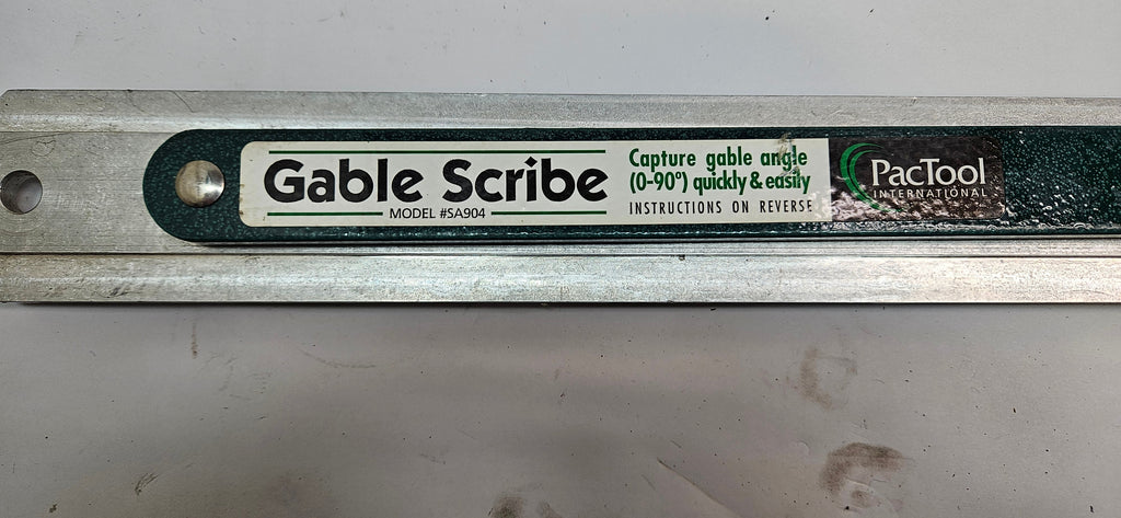 PACTOOL GENERAL TOOLS & INSTRUMENTS GABLE SCRIBE SA904 - ADJUSTABLE SQUARE, ALUMINUM, GREEN, 30 INCH EDGE WITH SHEAR GUIDE