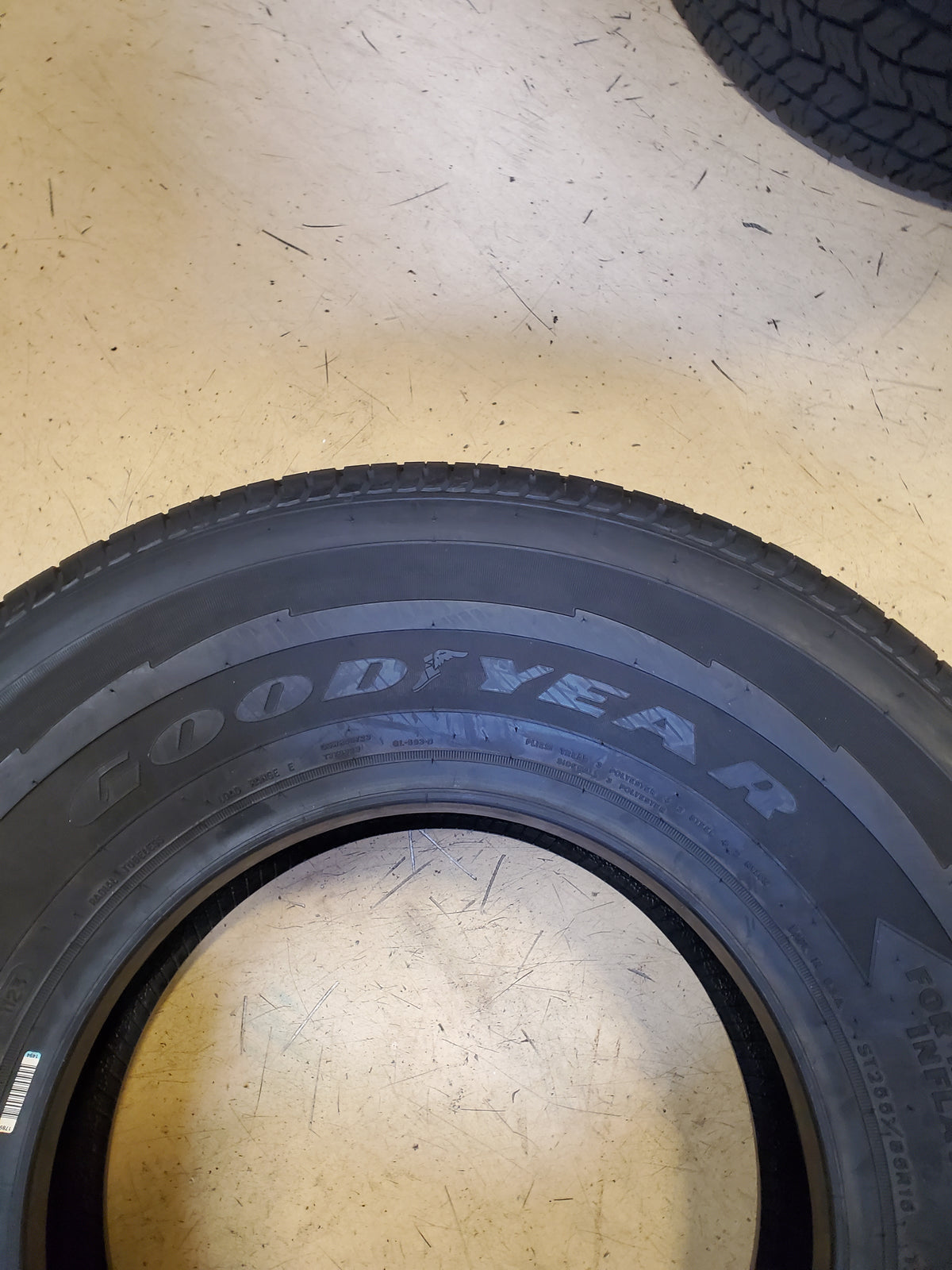 GOODYEAR ENDURANCE TRAILER TIRE BSW ST 255 85 16 129/125N 10 PLY TIRE 724862519