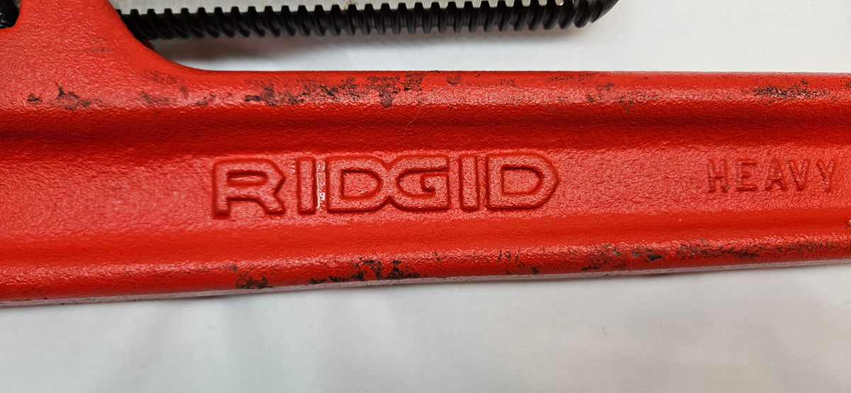 RIDGID 31040 48" HEAVY-DUTY STRAIGHT PIPE WRENCH, 6" PIPE CAPACITY, RED