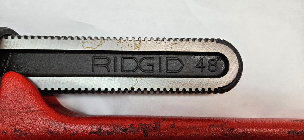 RIDGID 31040 48" HEAVY-DUTY STRAIGHT PIPE WRENCH, 6" PIPE CAPACITY, RED