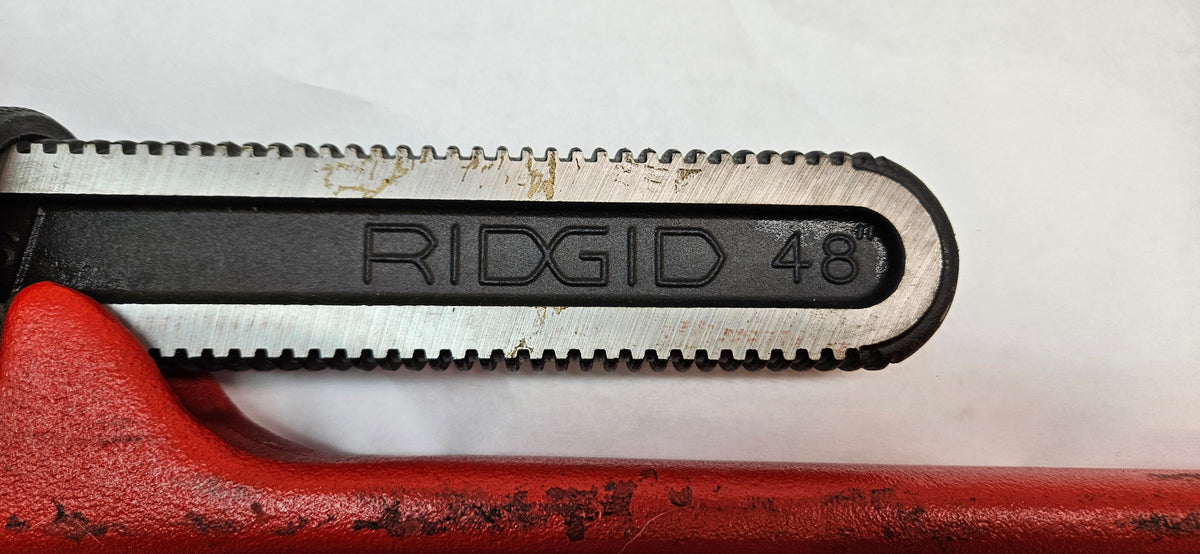 RIDGID 31040 48" HEAVY-DUTY STRAIGHT PIPE WRENCH, 6" PIPE CAPACITY, RED