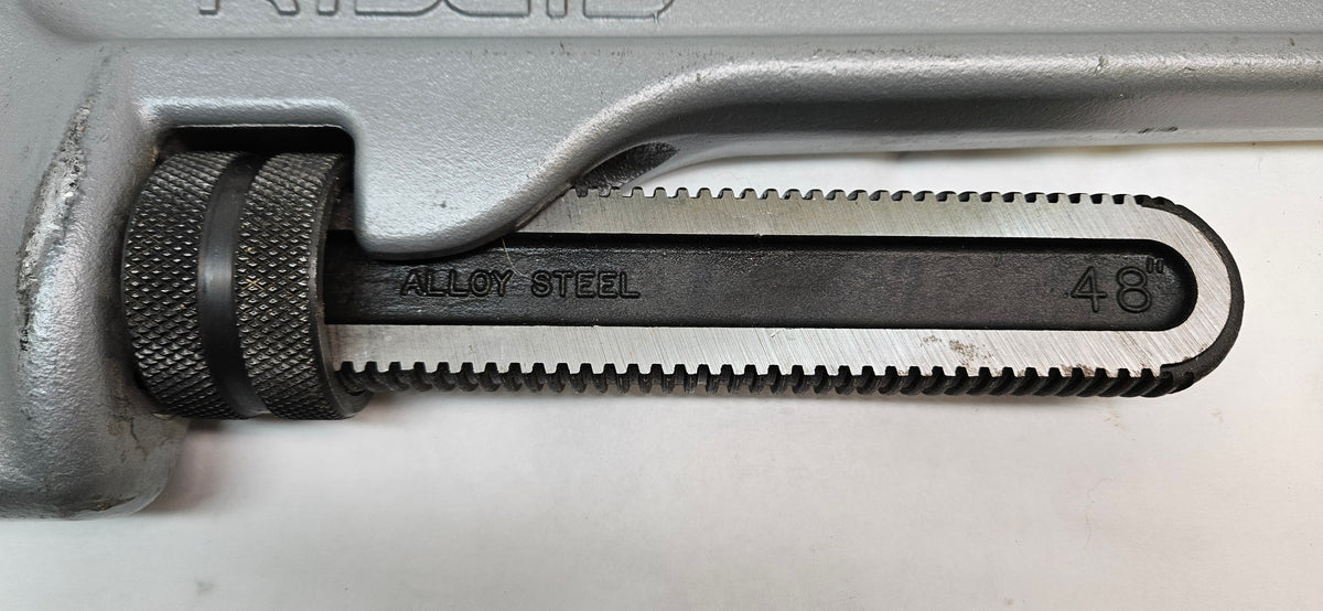 RIDGID 31115 #848 STRAIGHT PIPE RIDGID 48 IN. ALUMINUM STRAIGHT PIPE WRENCH, 6 IN. PIPE CAPACITY