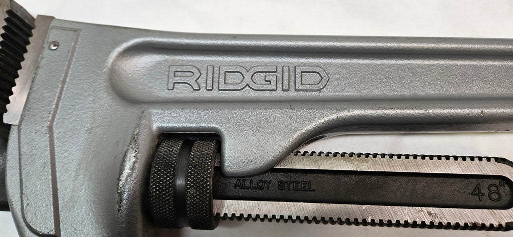 RIDGID 31115 #848 STRAIGHT PIPE RIDGID 48 IN. ALUMINUM STRAIGHT PIPE WRENCH, 6 IN. PIPE CAPACITY