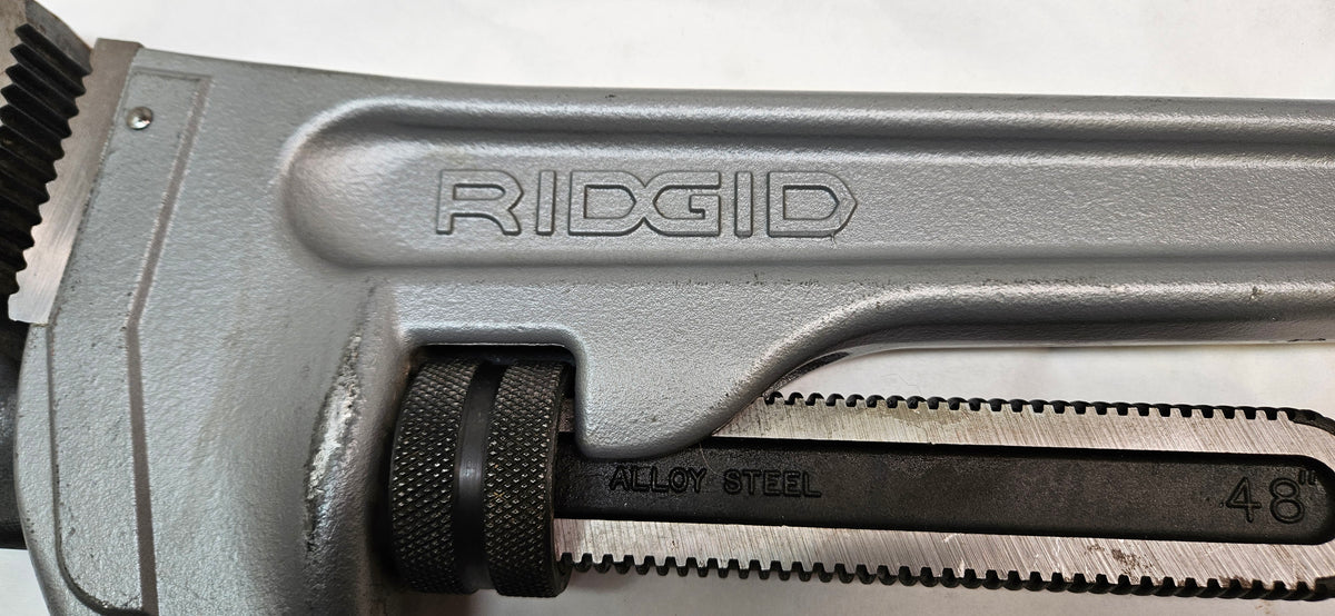 RIDGID 31115 #848 STRAIGHT PIPE RIDGID 48 IN. ALUMINUM STRAIGHT PIPE WRENCH, 6 IN. PIPE CAPACITY