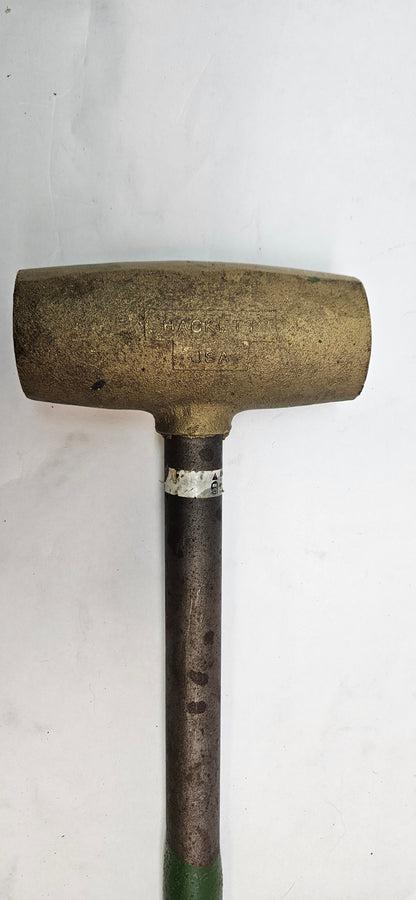 HACKETT USA 12 LB. COPPER BRASS SLEDGE HAMMER, 30" STEEL HANDLE 12CSH