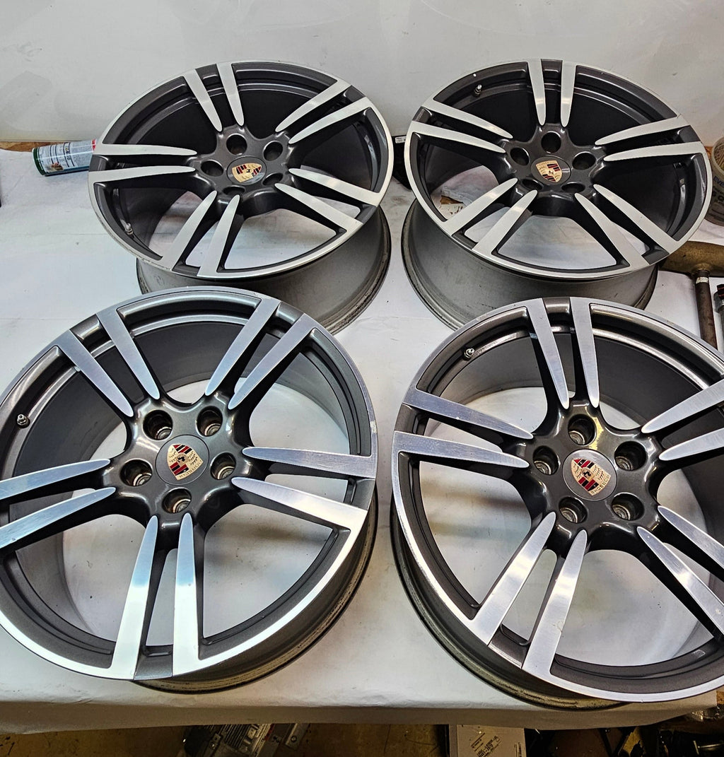 (KSL ONLY) 4 PORSCHE 2019-2023 21" INCH 10JX21H2 ET50 WHEEL RIM SILVER