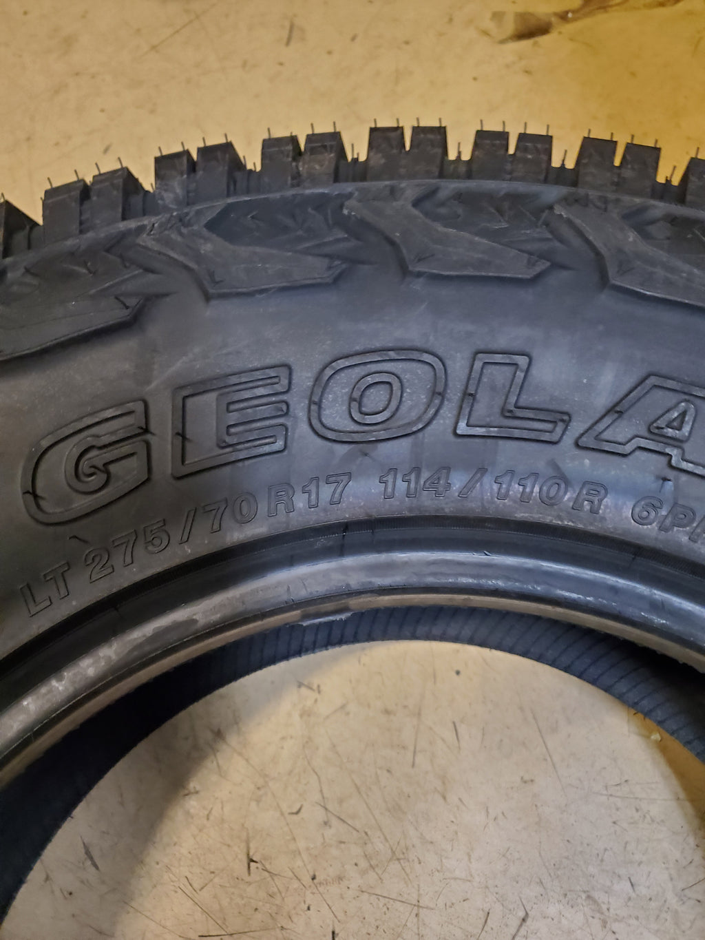 2 YOKOHAMA GEOLANDAR X-AT BSW LT 275 70 17 114/110R 6PLY ALL TERRAIN TIRE 110116061