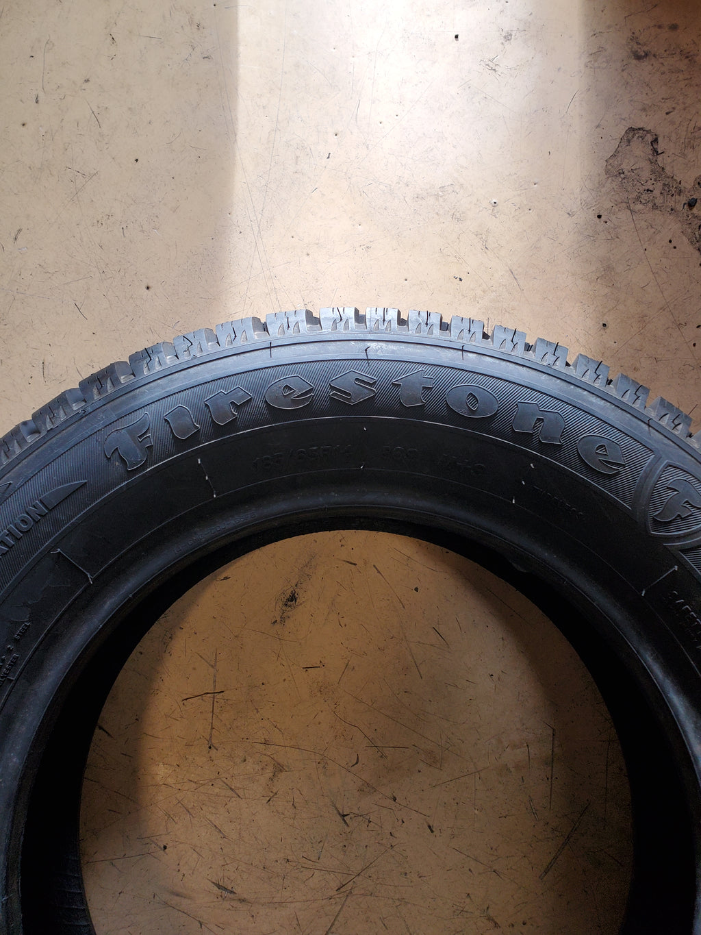 NOS FIRESTONE WINTERFORCE 2 BSW P 185 65 14 86S WINTER TIRE 148691