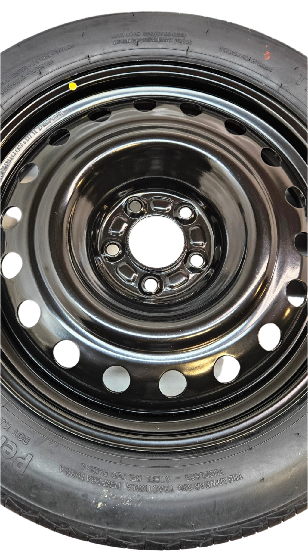 BR-507-01 SPARE TIRE TO FIT 2017-2025 TESLA MODEL 3 INCL. PERFORMANCE MODELS WITH TIRE CHANGING KIT PLUS STORAGE CASE