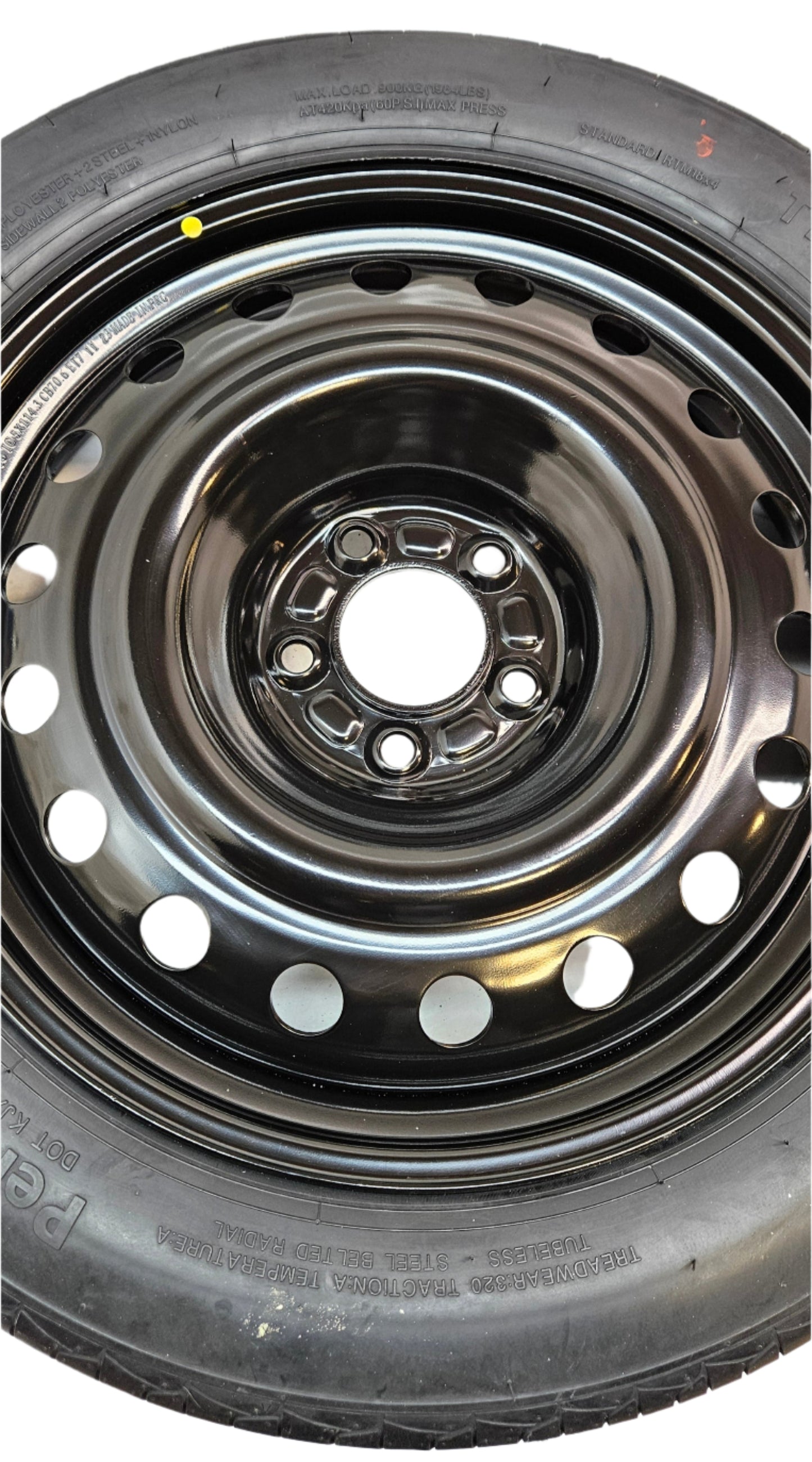 BR-507-01 SPARE TIRE TO FIT 2017-2025 TESLA MODEL 3 INCL. PERFORMANCE MODELS WITH TIRE CHANGING KIT PLUS STORAGE CASE