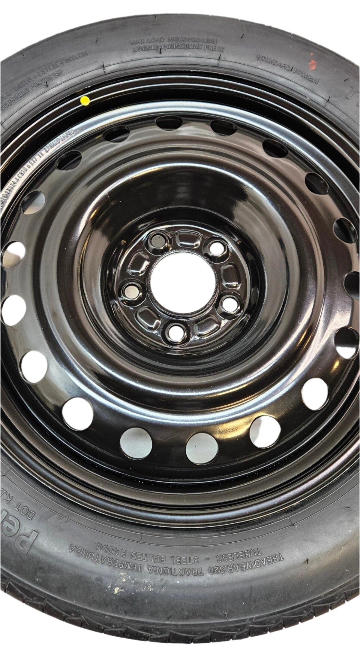 BR-507-01 SPARE TIRE TO FIT 2017-2025 TESLA MODEL 3 INCL. PERFORMANCE MODELS WITH TIRE CHANGING KIT PLUS STORAGE CASE
