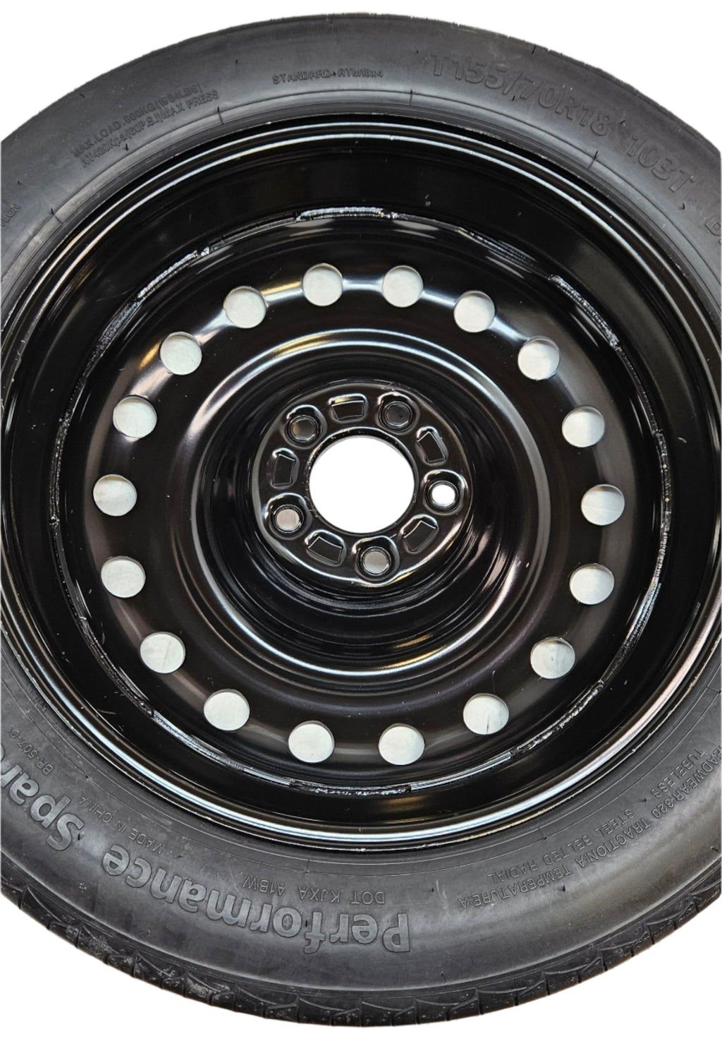 BR-507-01 SPARE TIRE TO FIT 2017-2025 TESLA MODEL 3 INCL. PERFORMANCE MODELS WITH TIRE CHANGING KIT PLUS STORAGE CASE