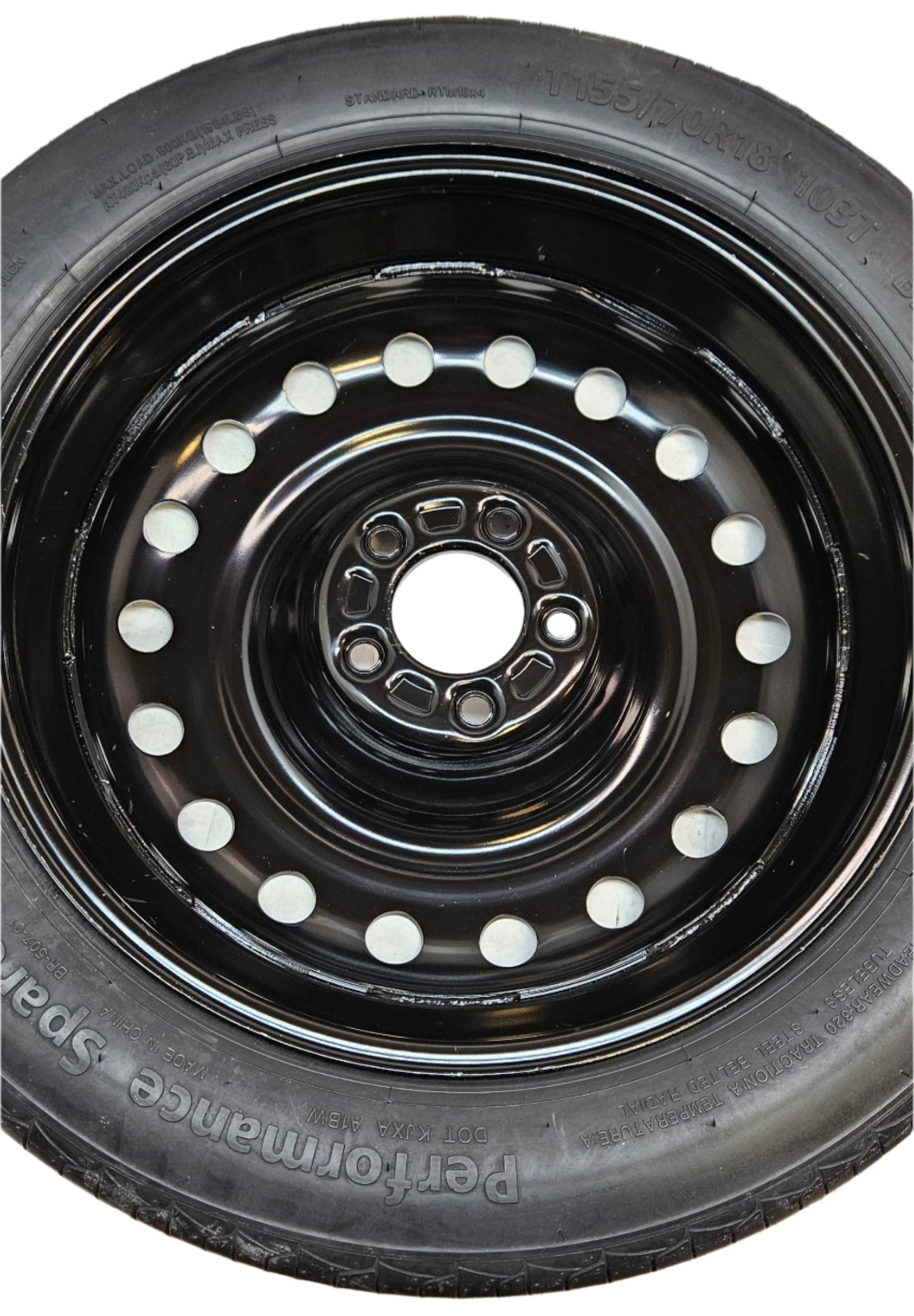 BR-507-01 SPARE TIRE TO FIT 2017-2025 TESLA MODEL 3 INCL. PERFORMANCE MODELS WITH TIRE CHANGING KIT PLUS STORAGE CASE