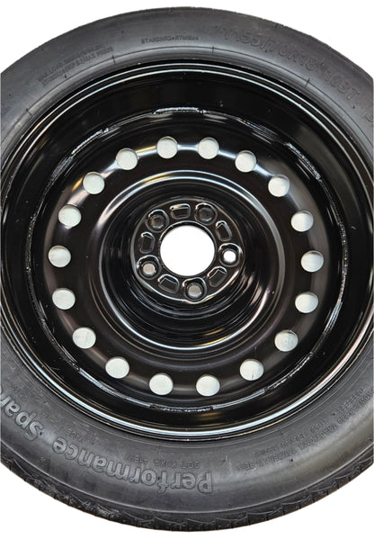 BR-507-01 SPARE TIRE TO FIT 2017-2025 TESLA MODEL 3 INCL. PERFORMANCE MODELS WITH TIRE CHANGING KIT PLUS STORAGE CASE