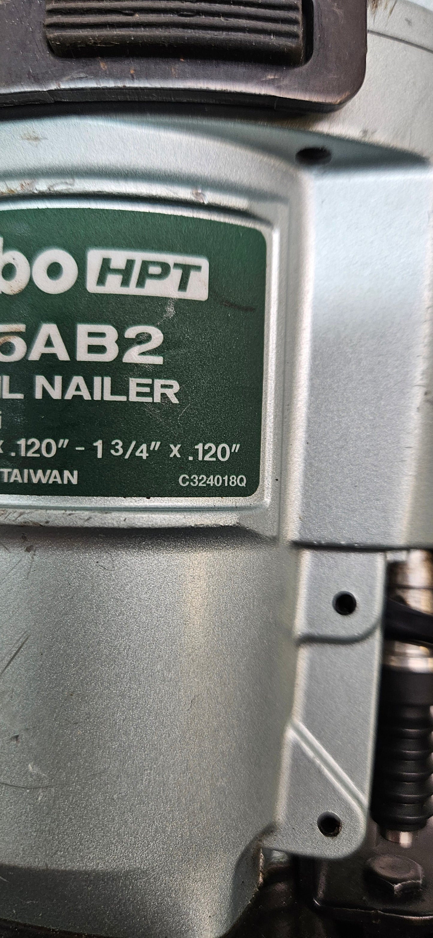 METABO HPT NV45AB2 COIL ROOFING NAILER, 7/8" TO 1-3/4" (ITEM A)