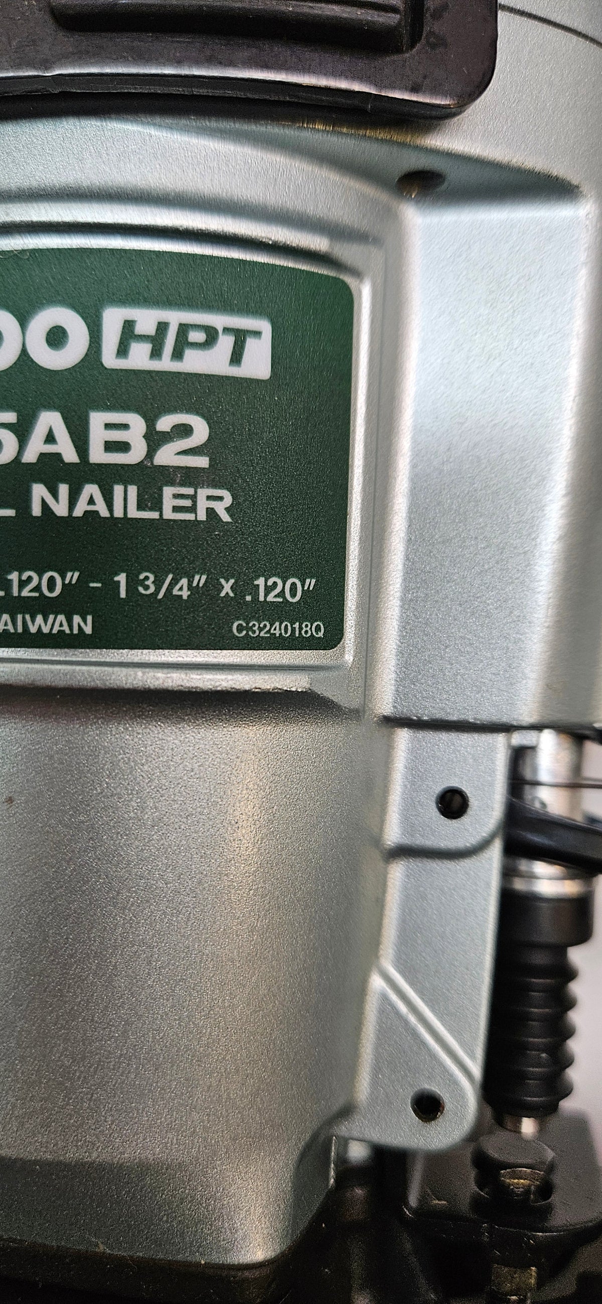 METABO HPT NV45AB2 COIL ROOFING NAILER, 7/8" TO 1-3/4" (ITEM B)