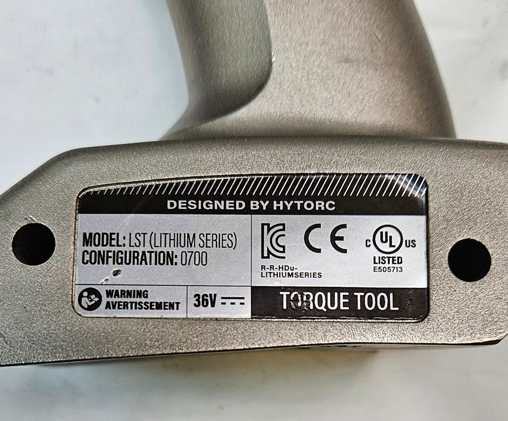 HYTORC LITHIUM SERIES II ELECTRIC TORQUE WRENCH 36V LST-0700