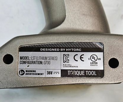 HYTORC LITHIUM SERIES II ELECTRIC TORQUE WRENCH 36V LST-0700