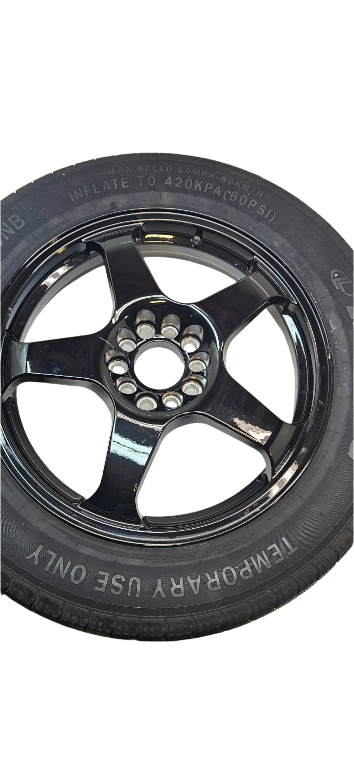MODERN SPARE LINGLONG T010NB SPARE TIRE AND COMPLETE ACCESSORY KIT (POSSIBLY) FOR 2019-2025 BMW X4 (G02) OR 2020-2024 Ford Mach-E (Non GT) MODELS