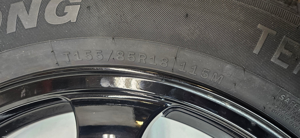 MODERN SPARE LINGLONG T010NB SPARE TIRE AND COMPLETE ACCESSORY KIT (POSSIBLY) FOR 2019-2025 BMW X4 (G02) OR 2020-2024 Ford Mach-E (Non GT) MODELS