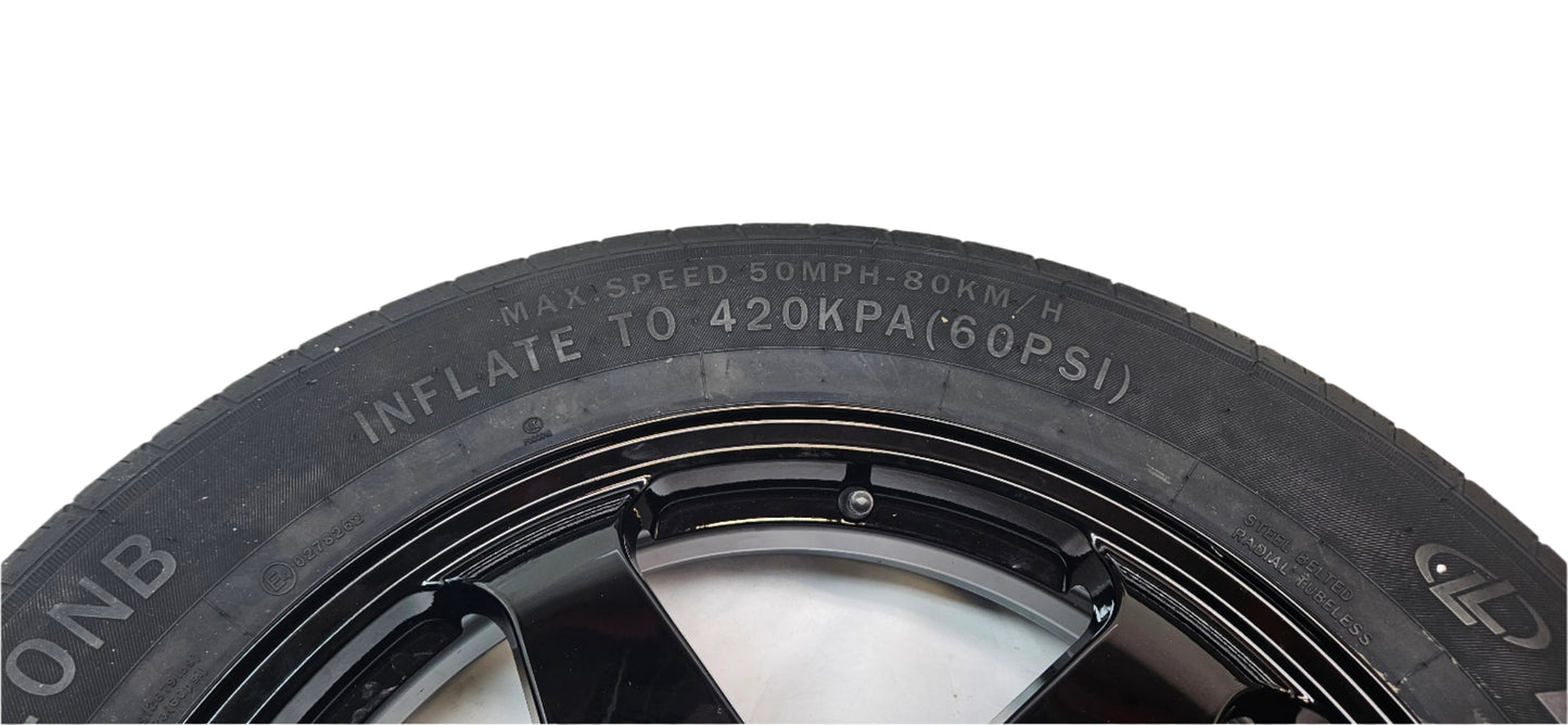 MODERN SPARE LINGLONG T010NB SPARE TIRE AND COMPLETE ACCESSORY KIT (POSSIBLY) FOR 2019-2025 BMW X4 (G02) OR 2020-2024 Ford Mach-E (Non GT) MODELS