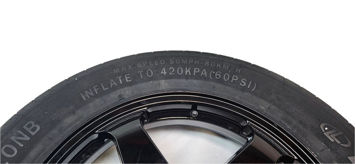 MODERN SPARE LINGLONG T010NB SPARE TIRE AND COMPLETE ACCESSORY KIT (POSSIBLY) FOR 2019-2025 BMW X4 (G02) OR 2020-2024 Ford Mach-E (Non GT) MODELS