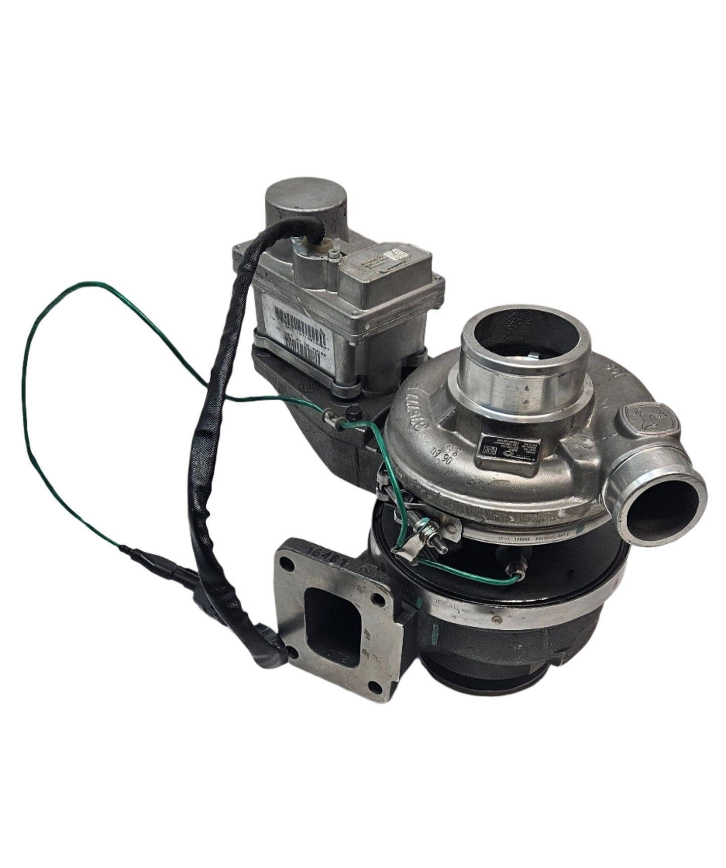 DZ108168 GENUINE JOHN DEERE S200 TURBOCHARGER 24 VOLTS WITH ACTUATOR