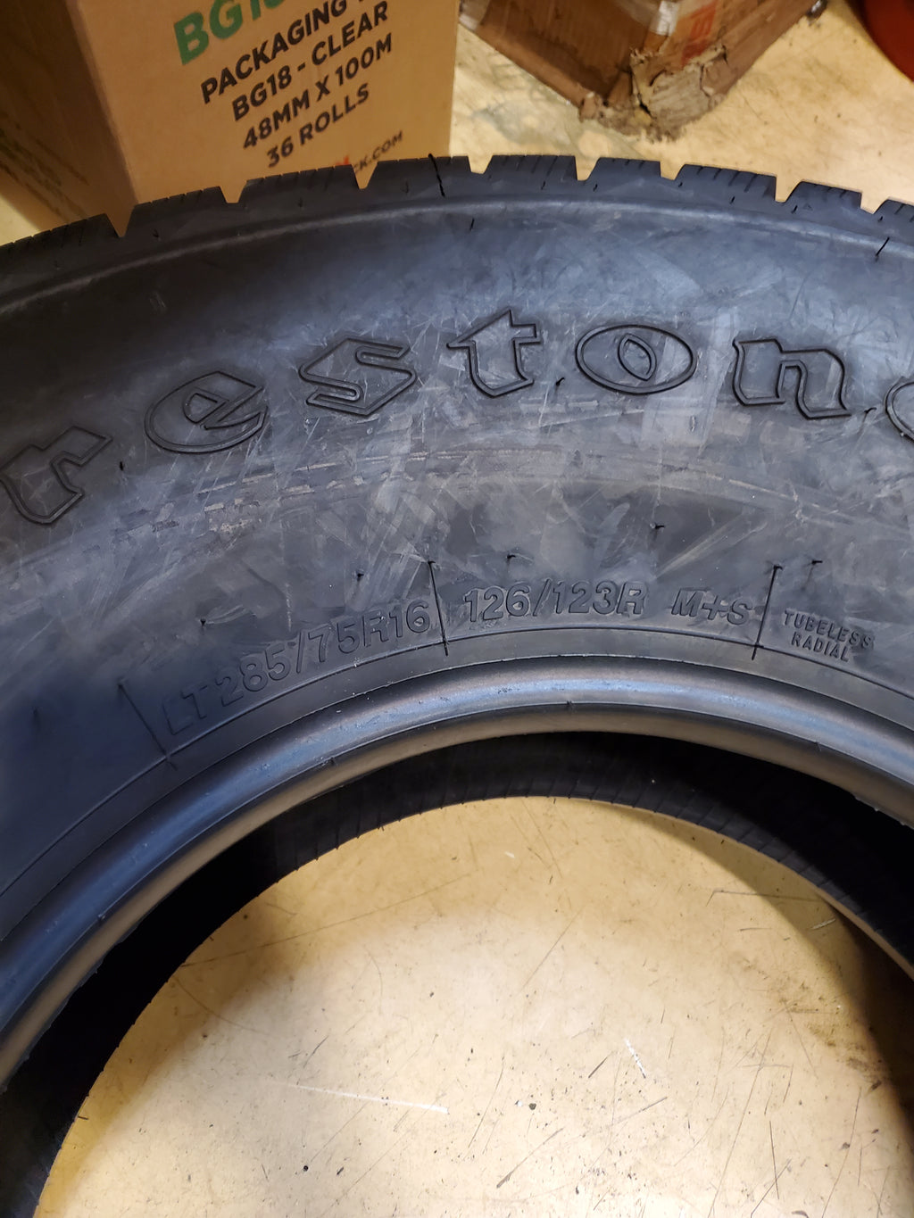 NOS FIRESTONE WINTERFORCE LT BSW LT 285 75 16 126/123R 10 PLY WINTER TIRE 246386