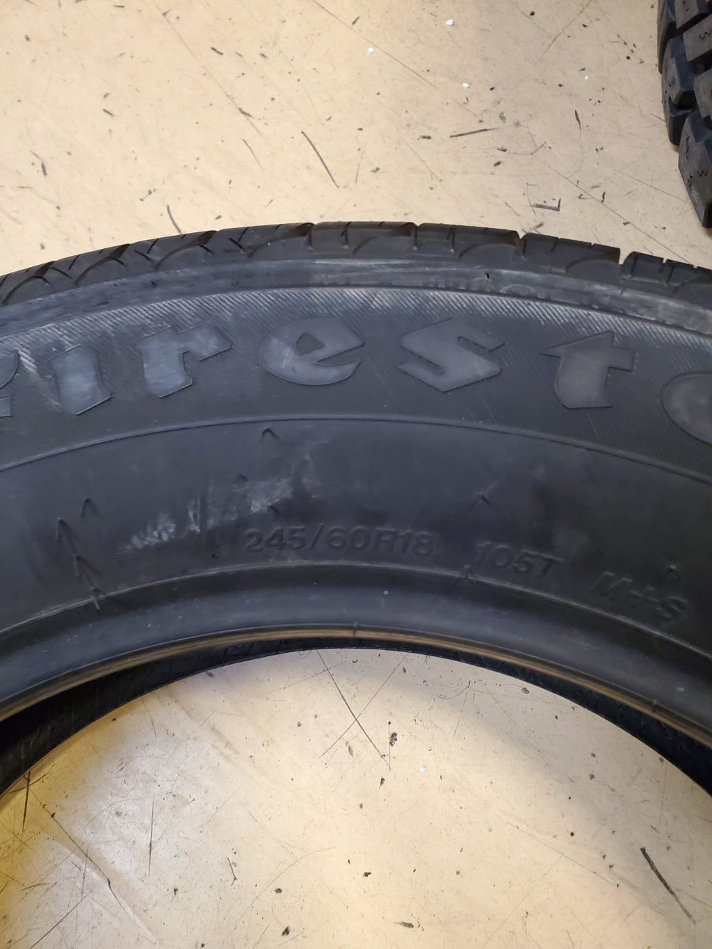 NOS FIRESTONE ALL SEASON BSW P 245 60 18 105T ALL SEASON TIRE 003066