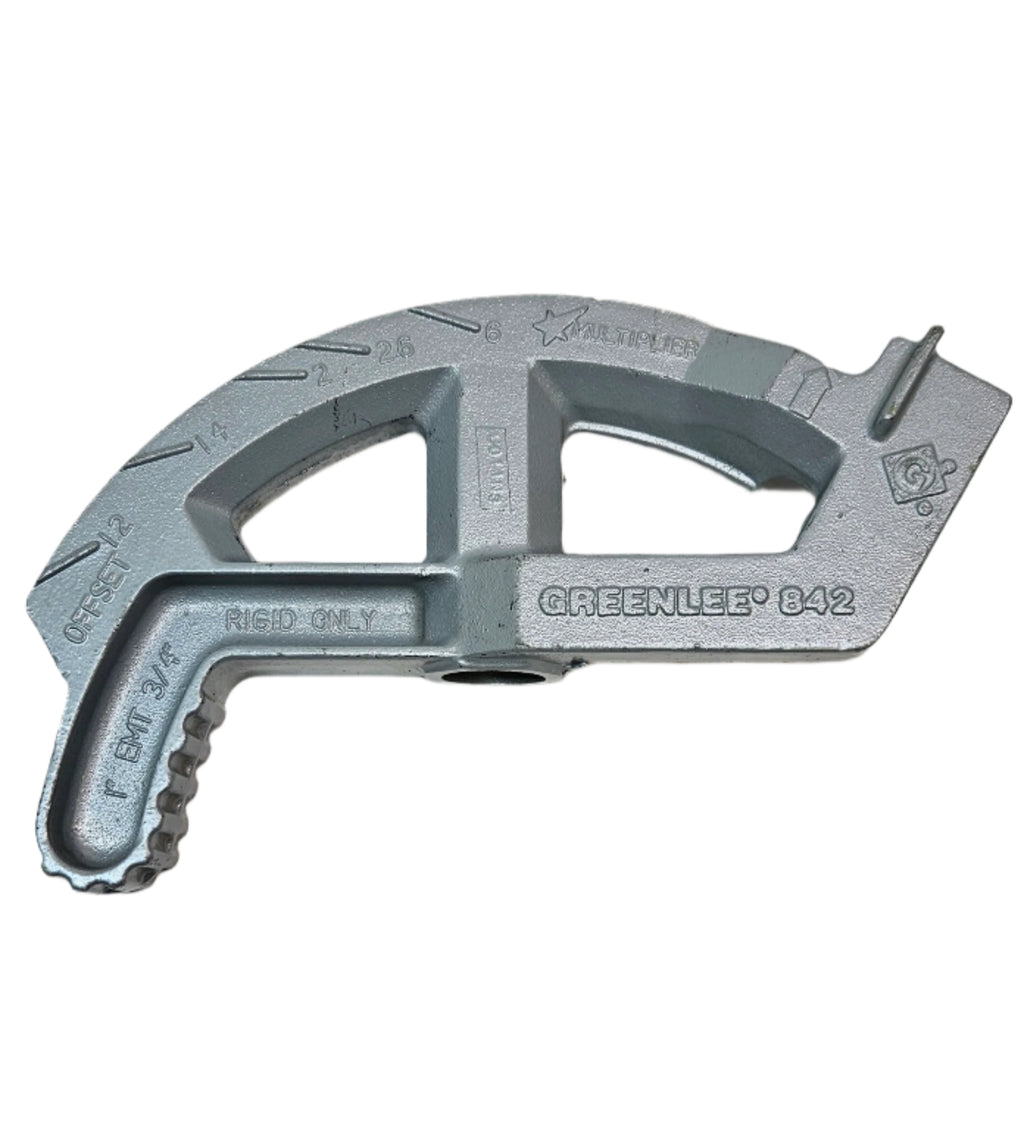 GREENLEE 842 ALUMINUM HAND BENDER HEAD 1" EMT, 3/4" RIGID (DOES NOT COME WITH HANDLE)