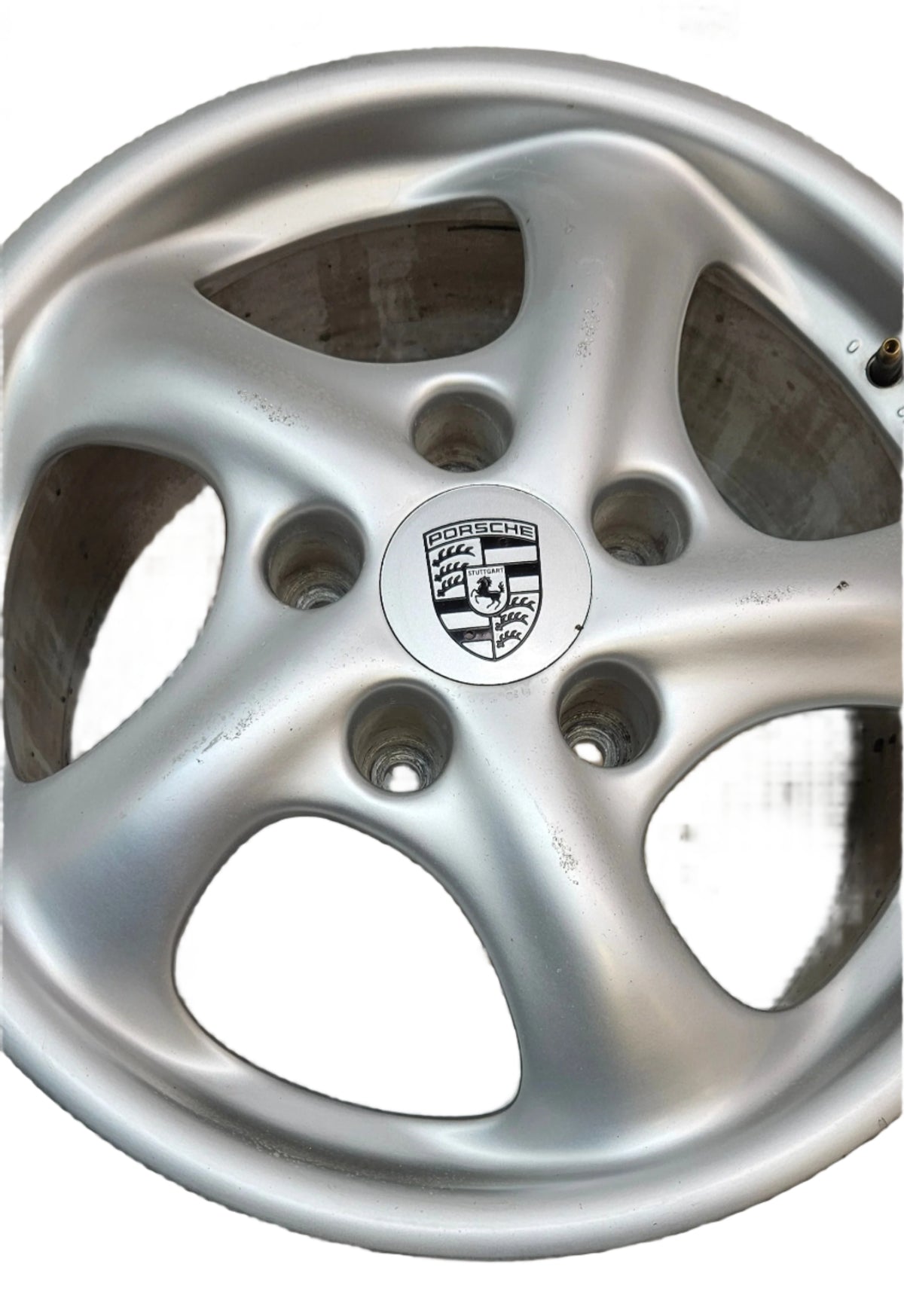 PORSCHE SET 99636212400 TWO FRONT WHEELS 7X17 ET 55 AND TWO REAR WHEELS 9X17 ET 55, FITS 911, BOXSTER 1997-2005