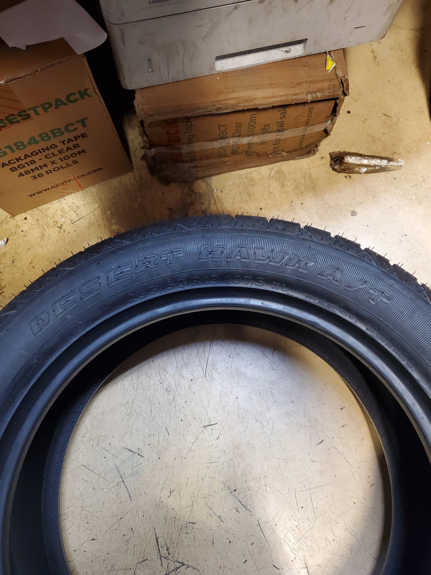 NOS ACHILLES DESERT HAWK A/T BSW P 255 50 19 107S XL ALL TERRAIN TIRE MAI255019
