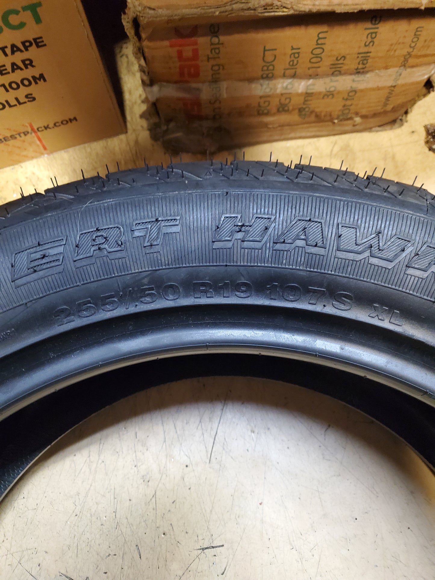 NOS ACHILLES DESERT HAWK A/T BSW P 255 50 19 107S XL ALL TERRAIN TIRE MAI255019