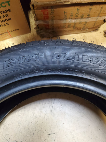 NOS ACHILLES DESERT HAWK A/T BSW P 255 50 19 107S XL ALL TERRAIN TIRE MAI255019