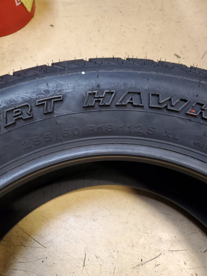 NOS ACHILLES DESERT HAWK A/T BSW P 255 60 18 112S XL ALL TERRAIN TIRE MAI256018