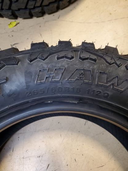 ACHILLES DESERT HAWK XMT BSW P 265 60 18 112Q MUD TIRE MAO266018