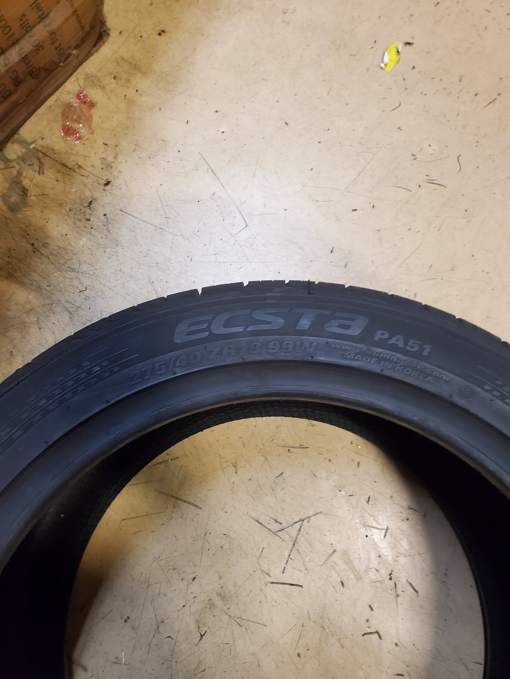 KUMHO ECSTA PA51 BSW P 275 40 18 99W ALL SEASON TIRE 2247833